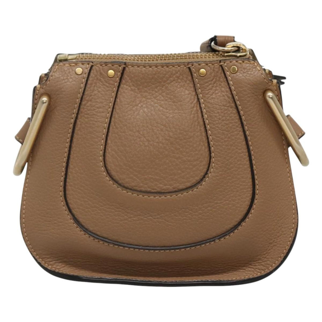 Chloe Shoulder Bag Leather Beige 113141