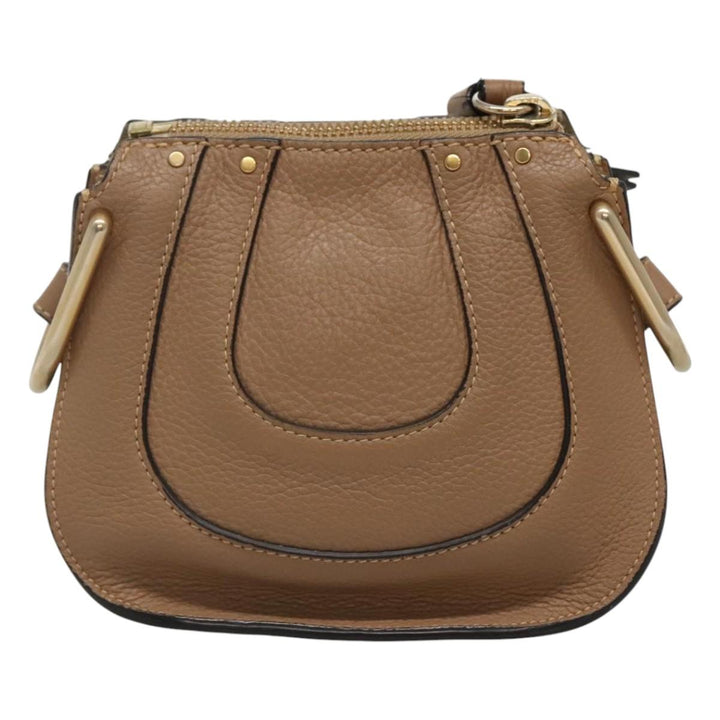 Chloe Shoulder Bag Leather Beige 113141