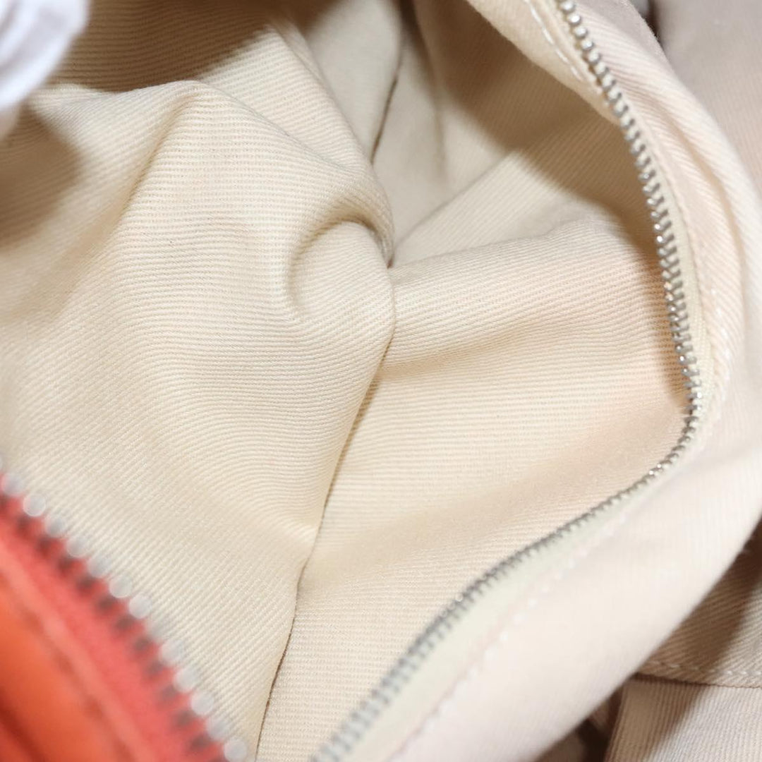 Chloe Paddington Hand Bag Leather Orange Silver gold 113162