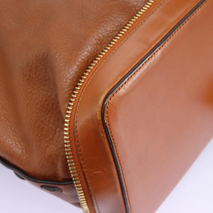 Chloe Tote Bag Leather Brown Gold 113731