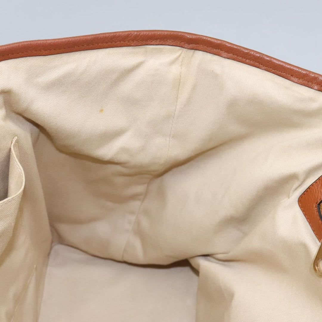 Chloe Tote Bag Leather Brown Gold 113731