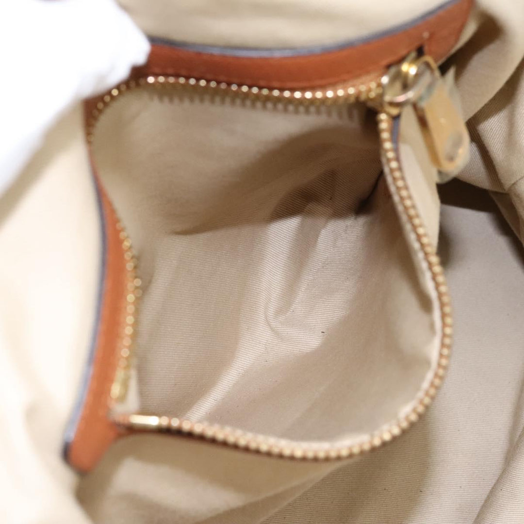 Chloe Tote Bag Leather Brown Gold 113731
