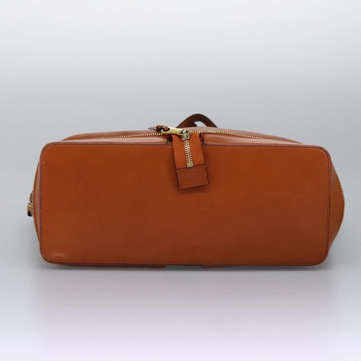 Chloe Tote Bag Leather Brown Gold 113731