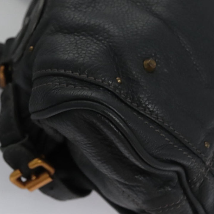 Chloe Paddington Hand Bag Leather Gray 113732