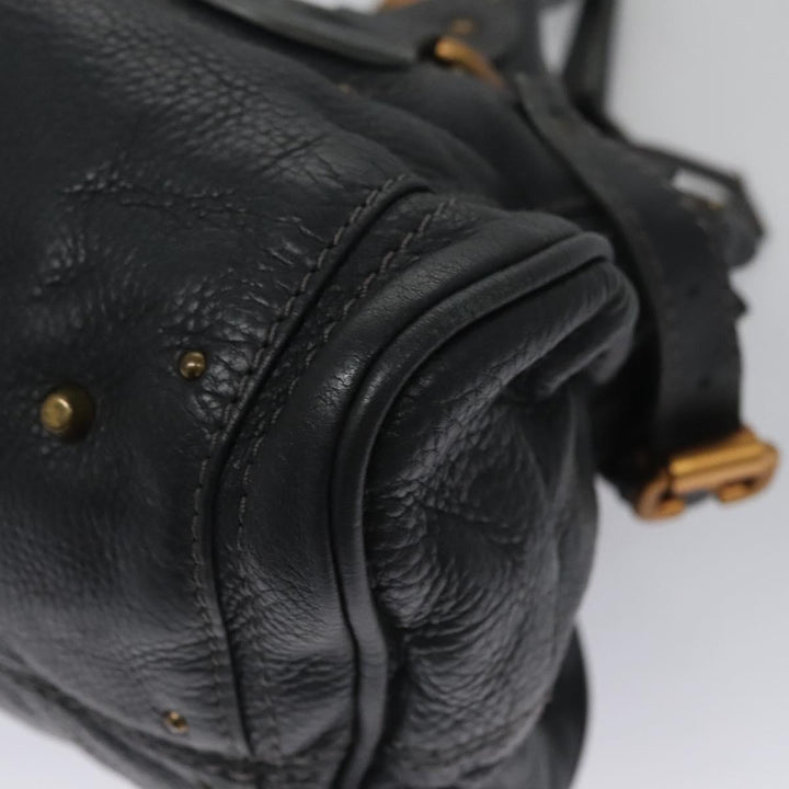 Chloe Paddington Hand Bag Leather Gray 113732