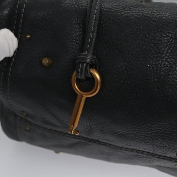 Chloe Paddington Hand Bag Leather Gray 113732