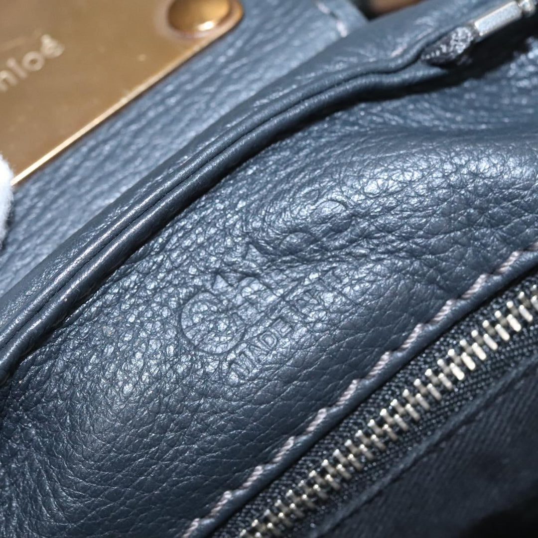 Chloe Paddington Hand Bag Leather Gray 113732