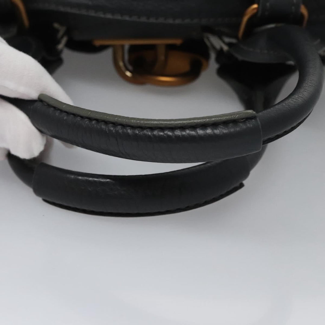 Chloe Paddington Hand Bag Leather Gray 113732