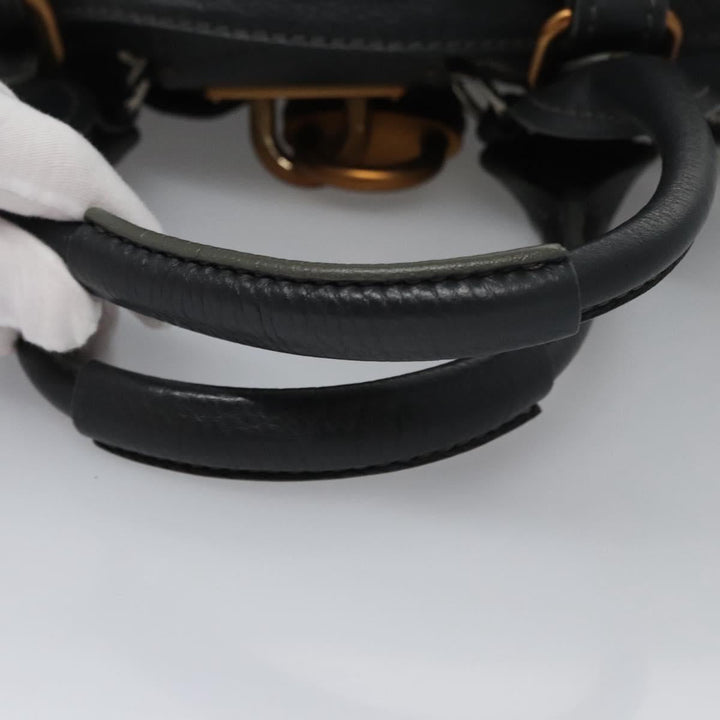 Chloe Paddington Hand Bag Leather Gray 113732