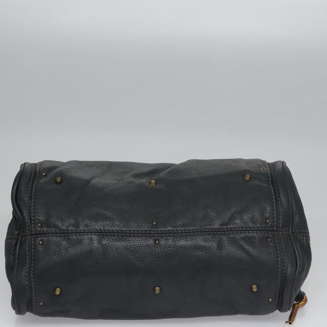 Chloe Paddington Hand Bag Leather Gray 113732