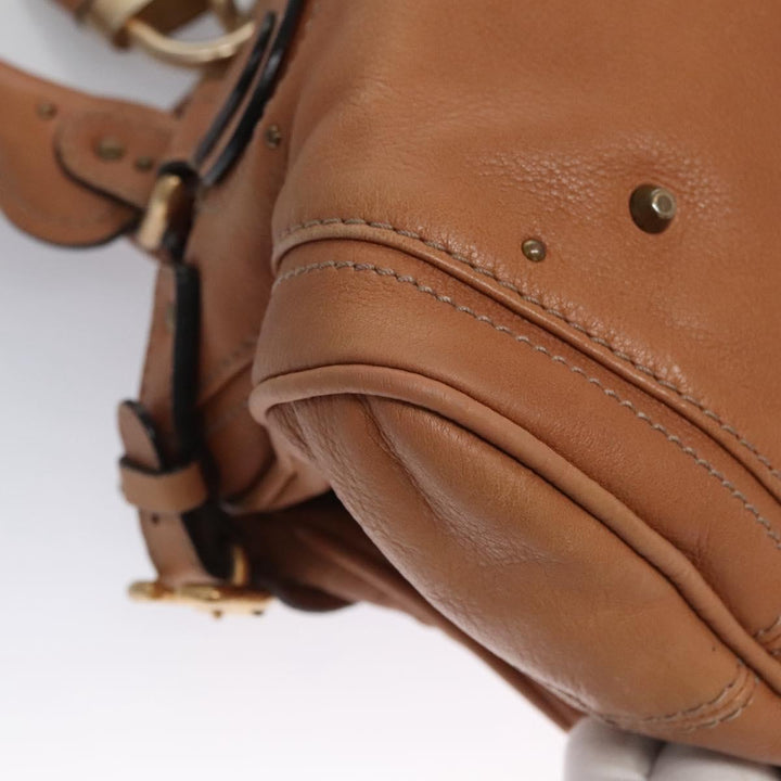 Chloe Paddington Hand Bag Leather Brown 113734
