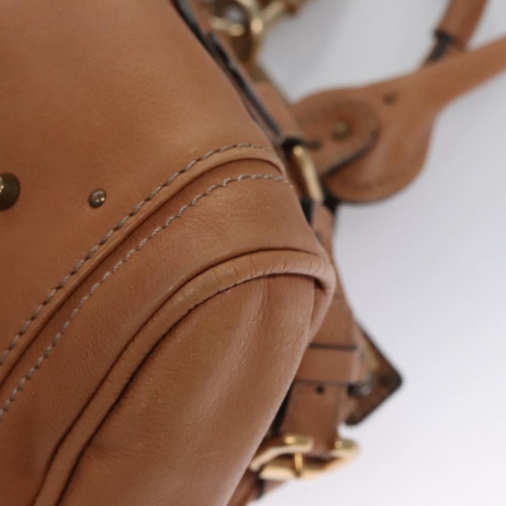 Chloe Paddington Hand Bag Leather Brown 113734