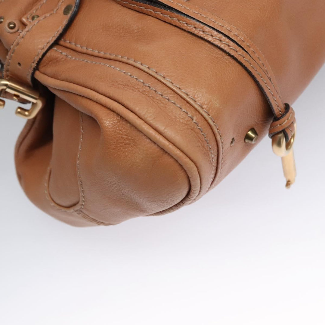Chloe Paddington Hand Bag Leather Brown 113734