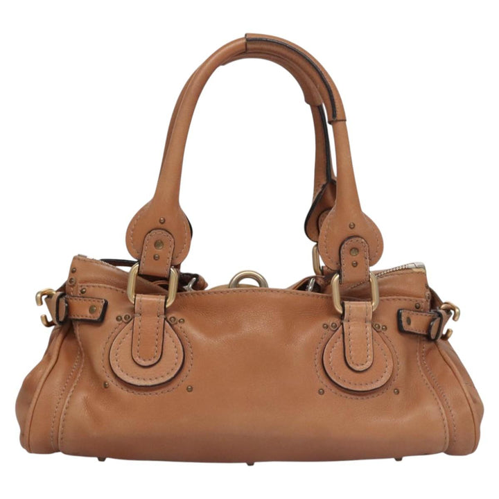 Chloe Paddington Hand Bag Leather Brown 113734