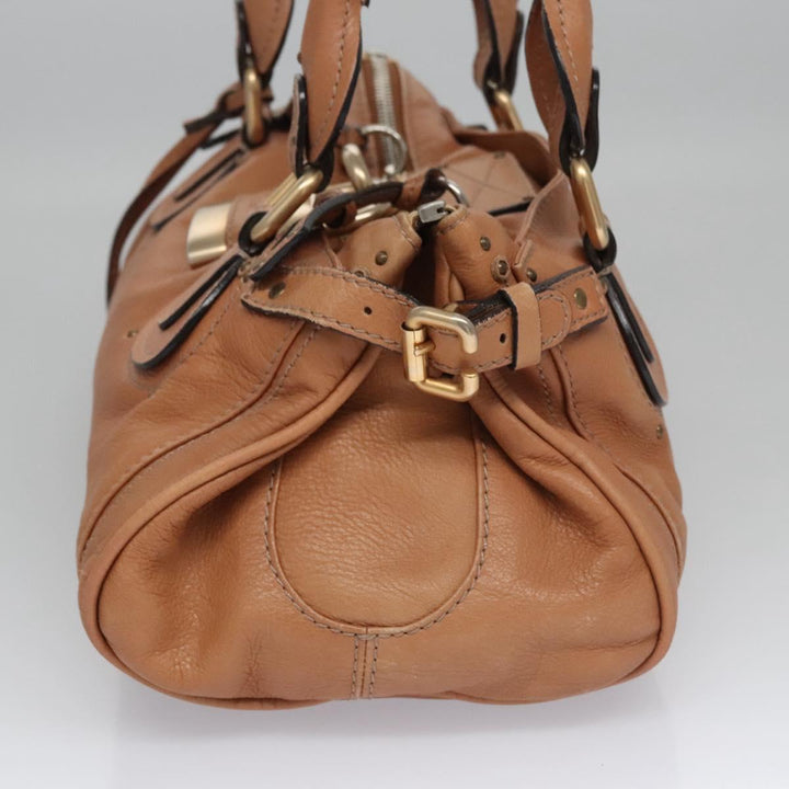 Chloe Paddington Hand Bag Leather Brown 113734