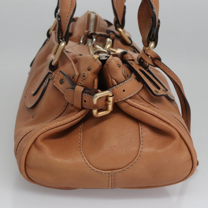 Chloe Paddington Hand Bag Leather Brown 113734