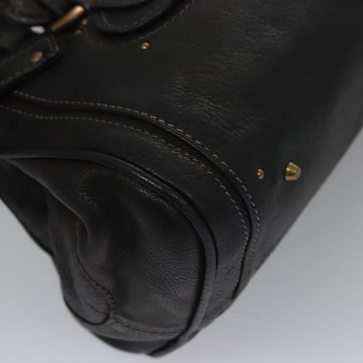 Chloe Paddington Hand Bag Leather Black 113774