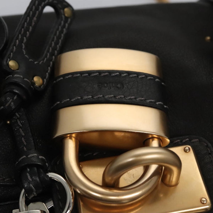 Chloe Paddington Hand Bag Leather Black 113774