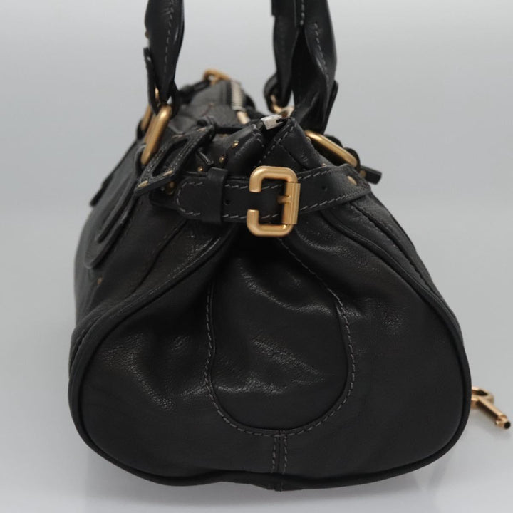 Chloe Paddington Hand Bag Leather Black 113774