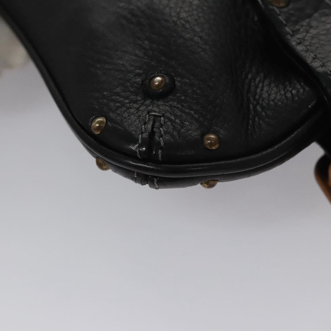 Chloe Paddington Accessory Pouch Leather Black 113824