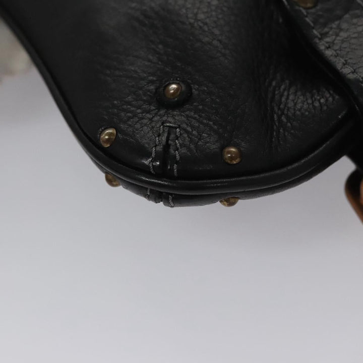 Chloe Paddington Accessory Pouch Leather Black 113824