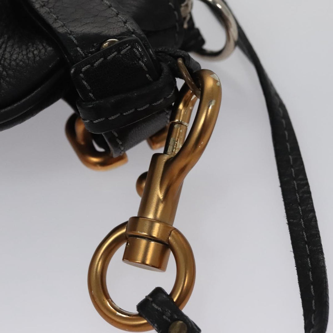Chloe Paddington Accessory Pouch Leather Black 113824