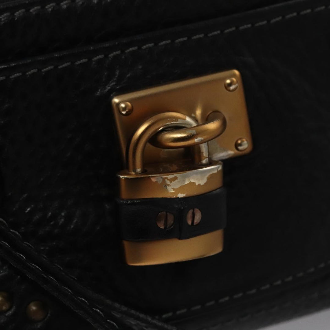 Chloe Paddington Accessory Pouch Leather Black 113824