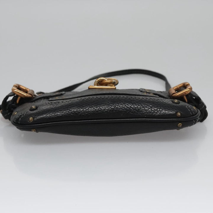 Chloe Paddington Accessory Pouch Leather Black 113824
