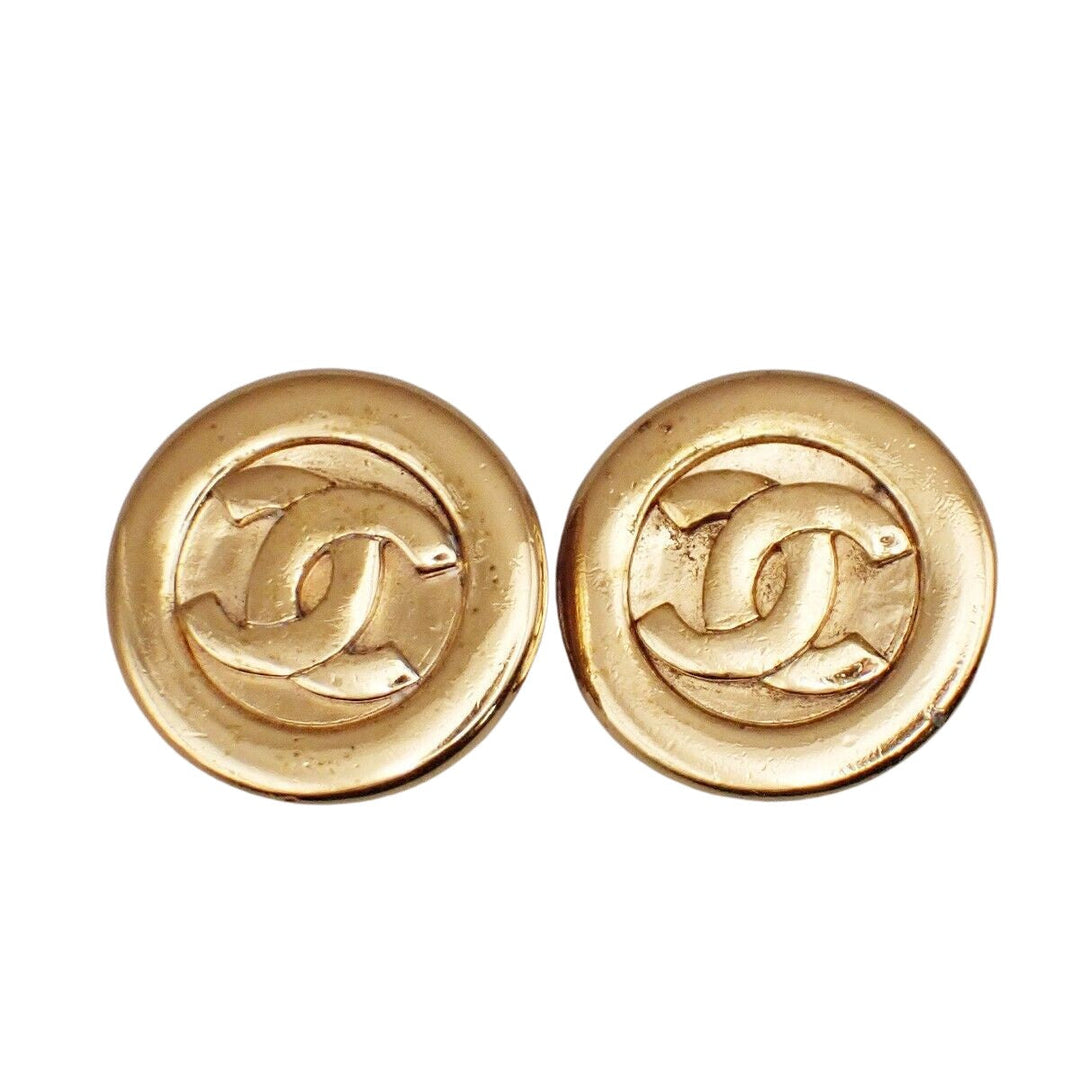 Chanel Logo CC Earrings