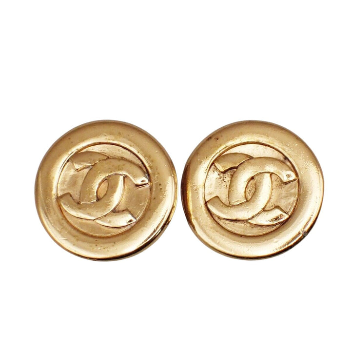 Chanel Logo CC Earrings