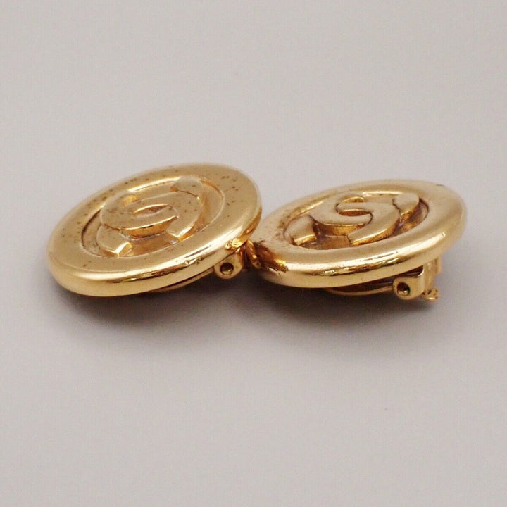 Chanel Logo CC Earrings
