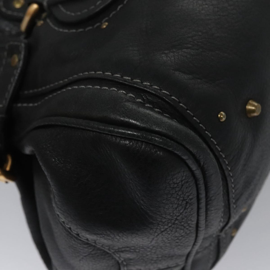 Chloe Paddington Hand Bag Leather Black 113850