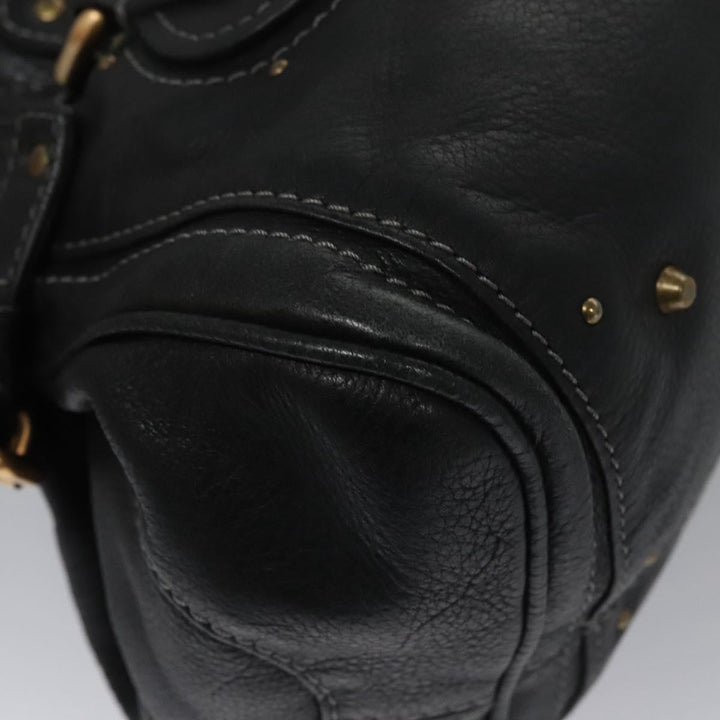 Chloe Paddington Hand Bag Leather Black 113850