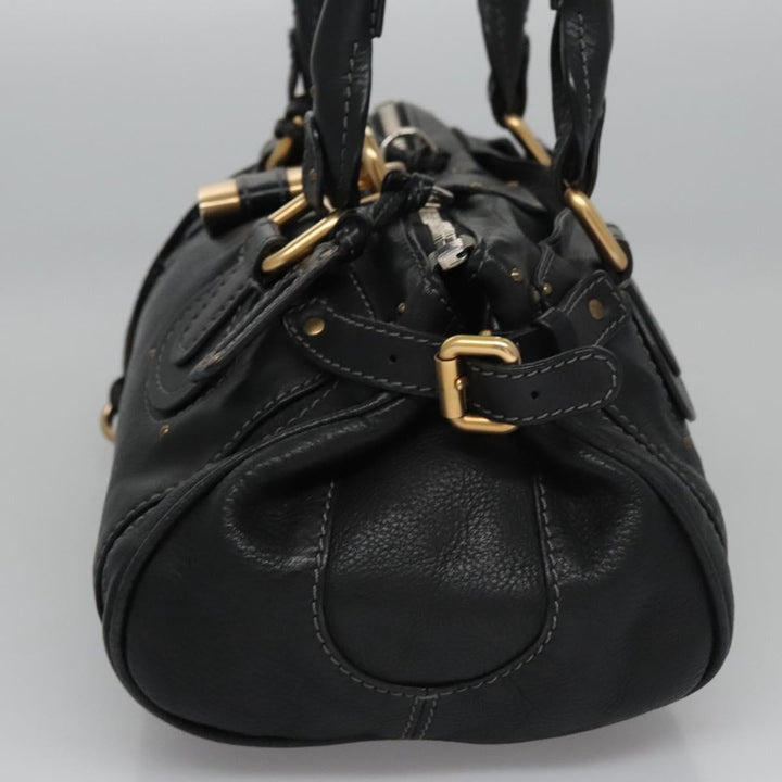 Chloe Paddington Hand Bag Leather Black 113850