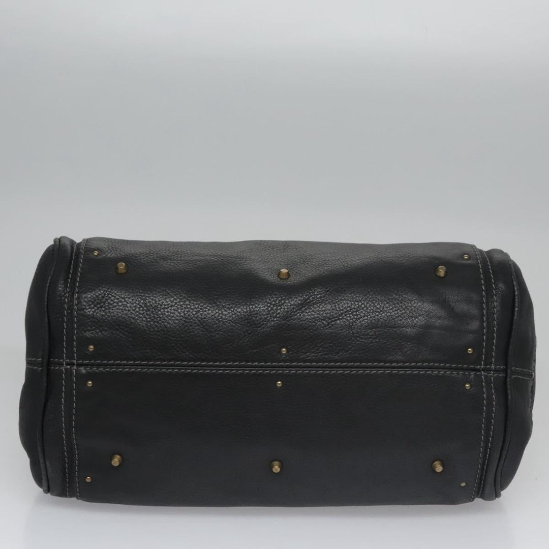 Chloe Paddington Hand Bag Leather Black 113850