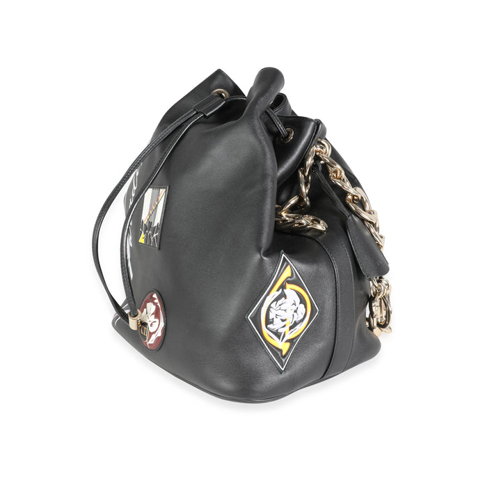 CHRISTIAN Top quality Dior Limited Edition Black Calfskin Paradise Bubble Bag
