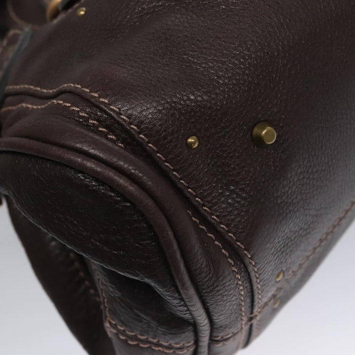 Chloe Paddington Hand Bag Leather Brown 114439