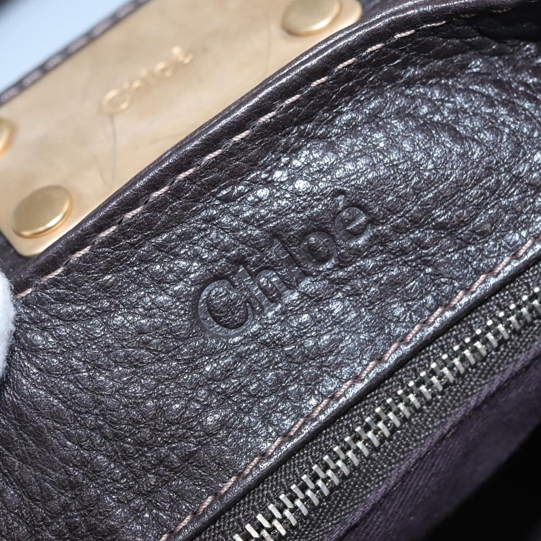 Chloe Paddington Hand Bag Leather Brown 114439