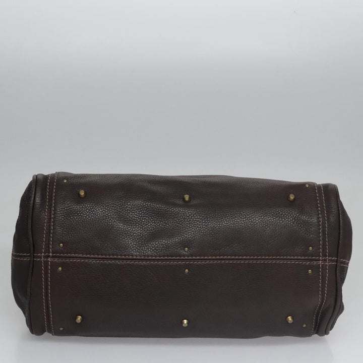 Chloe Paddington Hand Bag Leather Brown 114439