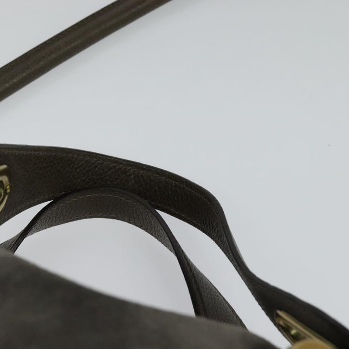 Chloe Paraty Hand Bag Suede Leather 2way Gray 115321