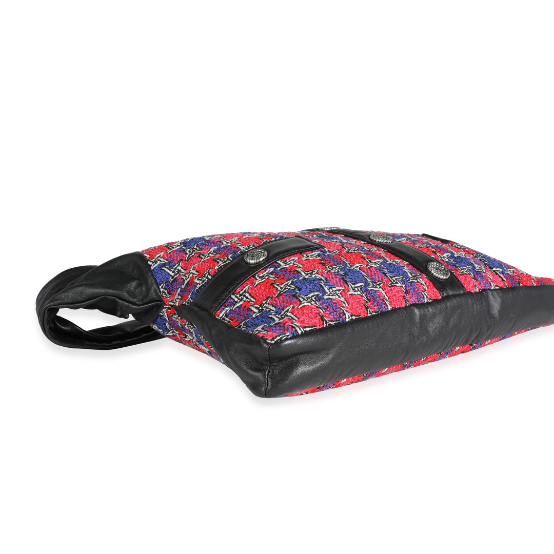 Chanel Black Lambskin & Multicolor Tweed Girl Bag