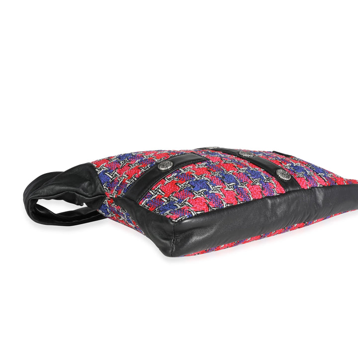 Chanel Black Lambskin & Multicolor Tweed Girl Bag