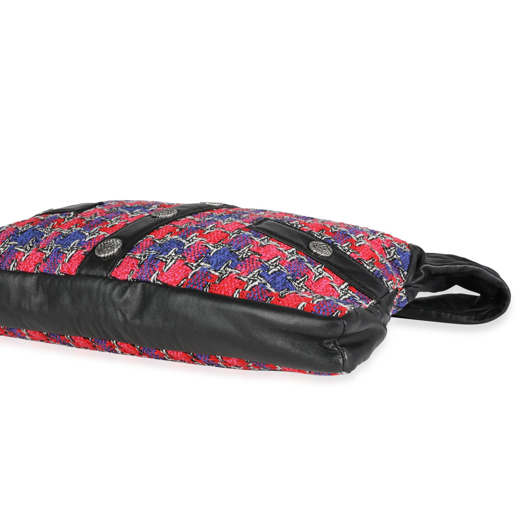Chanel Black Lambskin & Multicolor Tweed Girl Bag