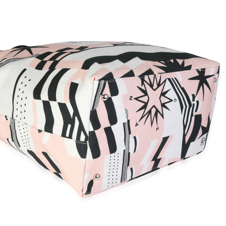 Chanel Black, Pink, & White Canvas La Pausa Shopping Tote