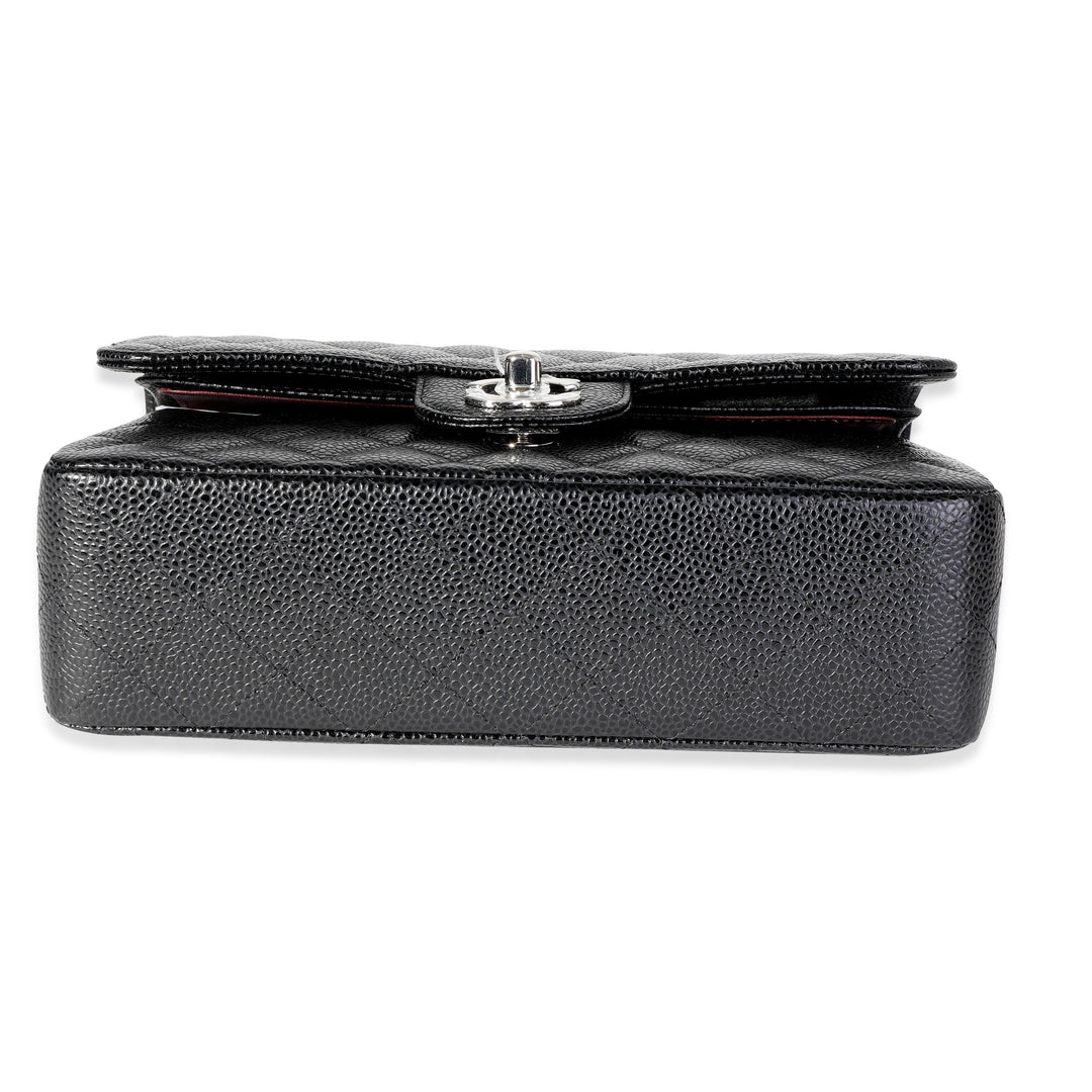 Chanel Black Quilted Caviar Small Classic Double New Bag