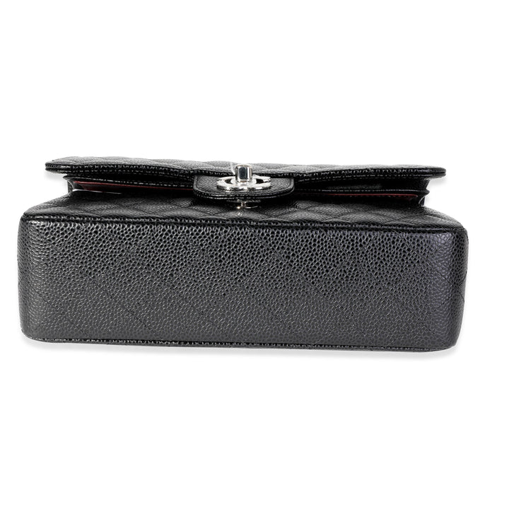 Chanel Black Quilted Caviar Small Classic Double New Bag