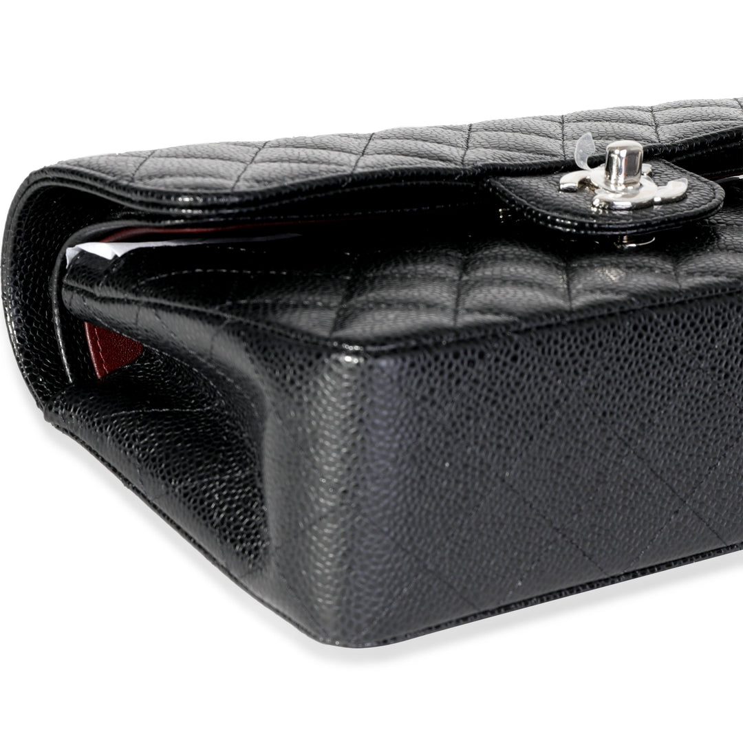 Chanel Black Quilted Caviar Small Classic Double New Bag