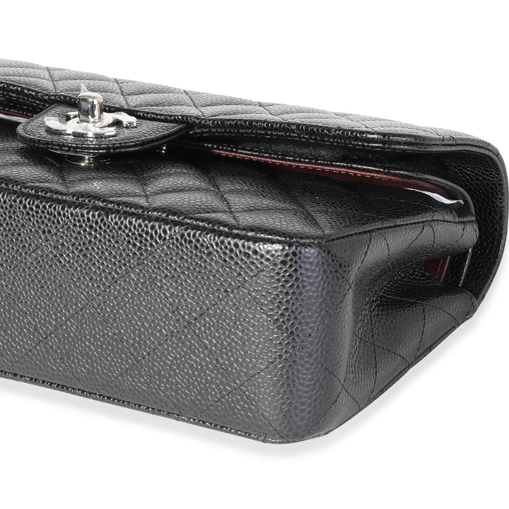 Chanel Black Quilted Caviar Small Classic Double New Bag