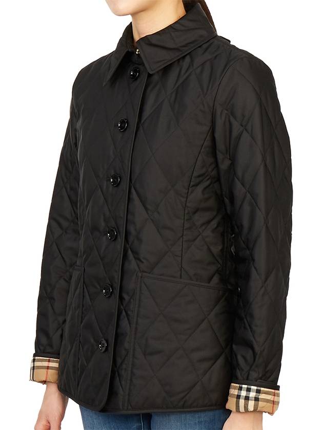 Burberry Diamond Quilted Thermoregulated Jacket Black