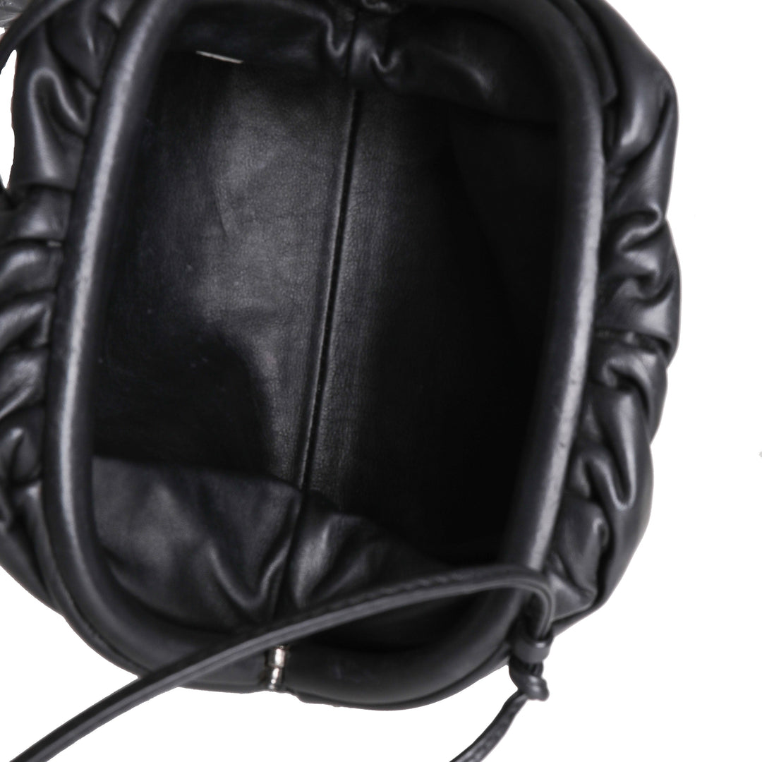 Bottega veneta Black Calfskin Mini Pouch Bag